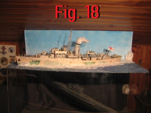 Corvette attaquant un U-Boat fin 1943