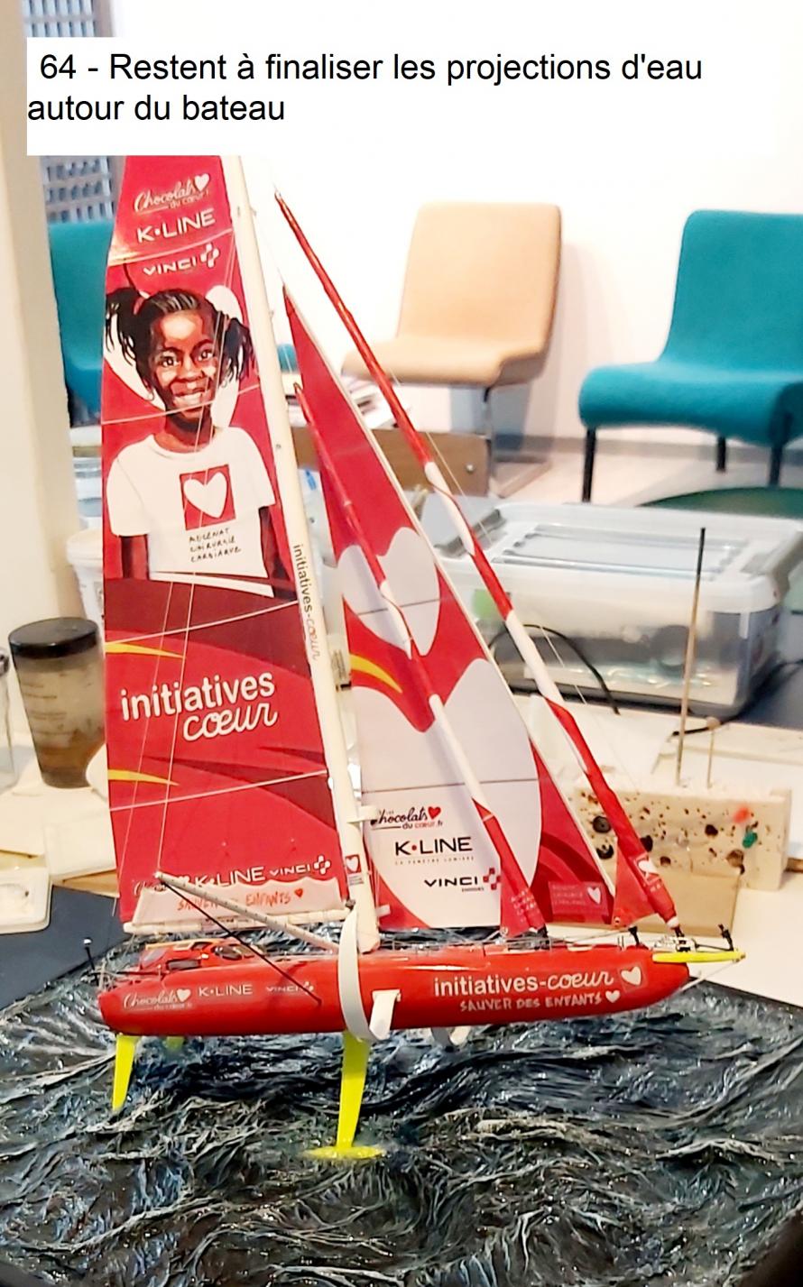 Voilier Imoca en scratch échelle 1/72